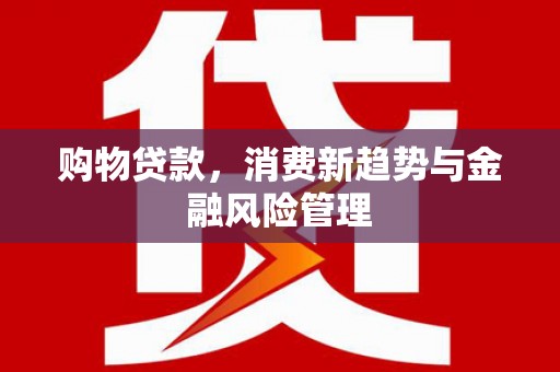朔城购物贷款，消费新趋势与金融风险管理