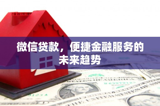 新店微信贷款，便捷金融服务的未来趋势