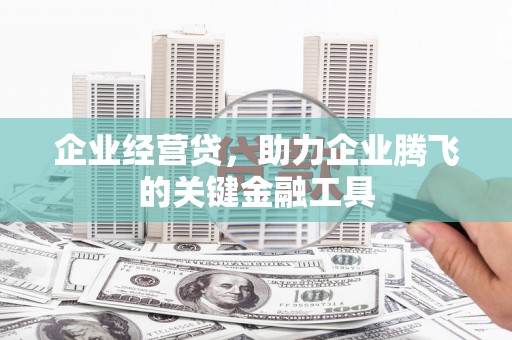 新津企业经营贷，助力企业腾飞的关键金融工具