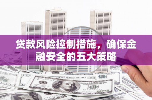 兴安贷款风险控制措施，确保金融安全的五大策略