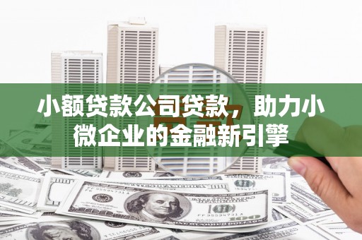 汐止小额贷款公司贷款，助力小微企业的金融新引擎