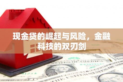 新北现金贷的崛起与风险，金融科技的双刃剑