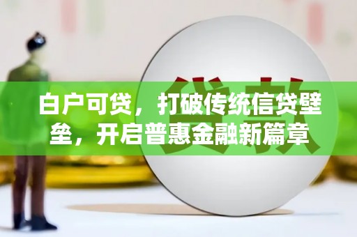 贞丰白户可贷，打破传统信贷壁垒，开启普惠金融新篇章