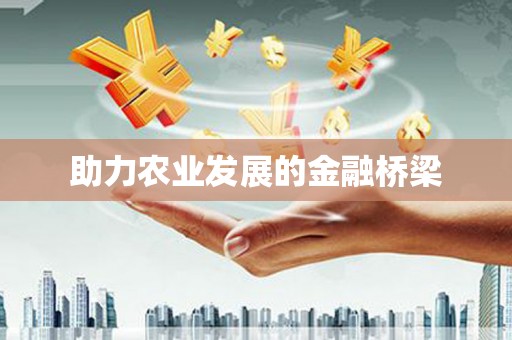 池上助力农业发展的金融桥梁